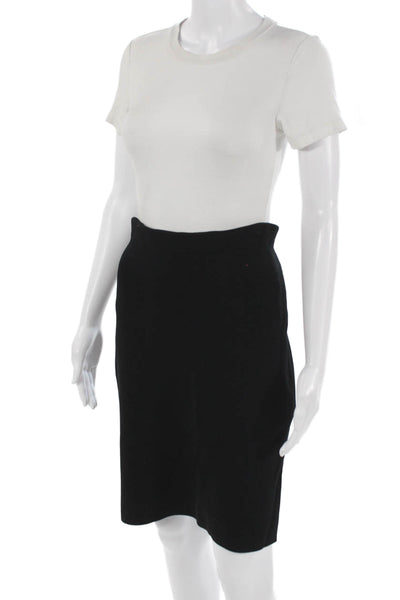 Alexander Wang Womens Straight Pencil Skirt Black Polyester Blend Size L