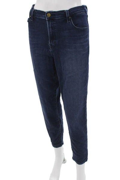 J Brand Women Dark Blue Ankle Cropped Jeans Size 32