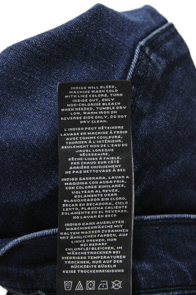 J Brand Women Dark Blue Ankle Cropped Jeans Size 32