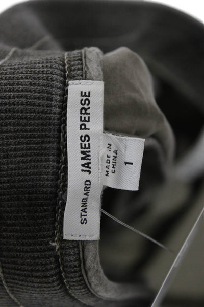 Standard James Perse Mens Gray Cotton Jogger Pants Size 1