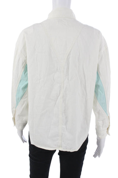 Rag & Bone Mens Button-Down Collared Cotton Solid Longsleeve White Shirt Size XS