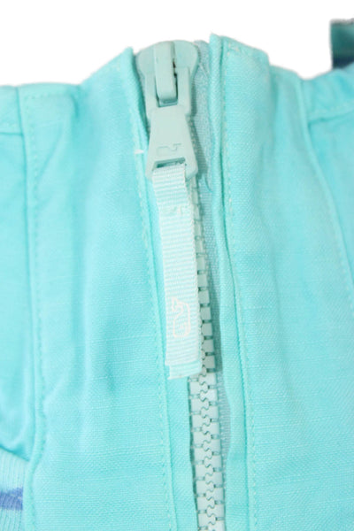 Vineyard Vines Women Striped Light Blue Pullover Sweatshirt Size S