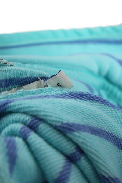 Vineyard Vines Women Striped Light Blue Pullover Sweatshirt Size S