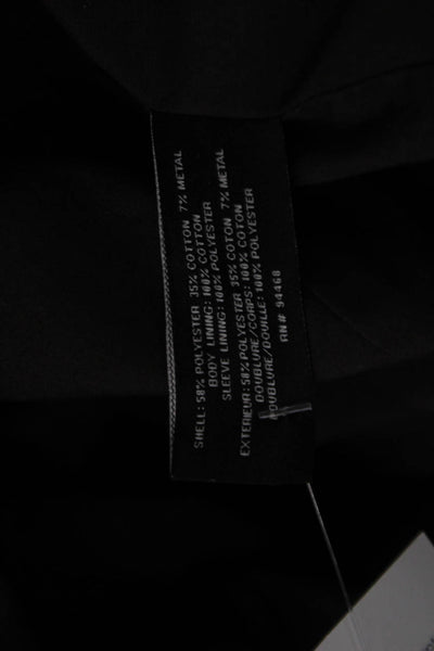 Laundry by Shelli Segal Women Anorak Windbreaker Black Button Size L