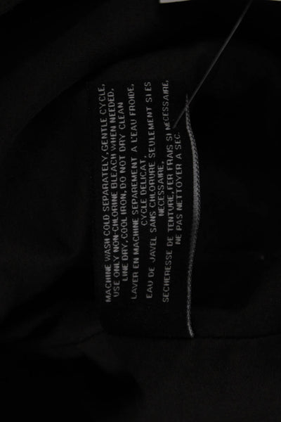 Laundry by Shelli Segal Women Anorak Windbreaker Black Button Size L