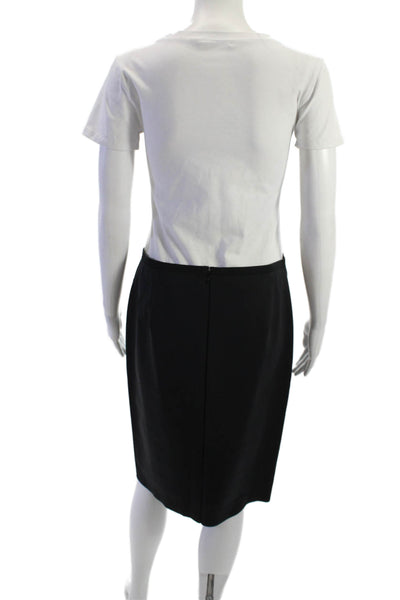 Elie Tahari Women Straight Pencil Skirt Black Size 10