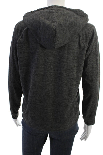 Malibu Women Pullover Hoodie Dark Gray Size XS