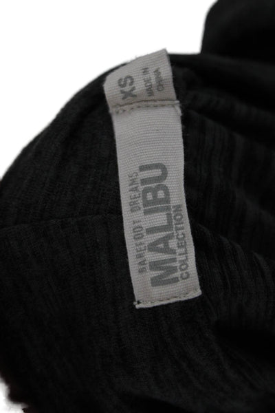 Malibu Women Pullover Hoodie Dark Gray Size XS