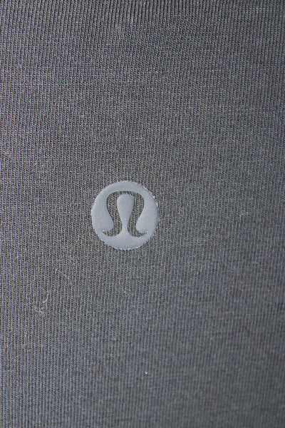 Lululemon Women Basic Black Cotton Blend Short Sleeve T-Shirt Size S