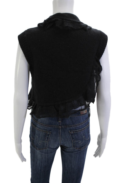 Givenchy Unisex Black Mohair Wool Sweater Vest Size S