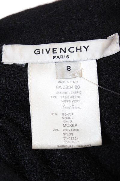 Givenchy Unisex Black Mohair Wool Sweater Vest Size S