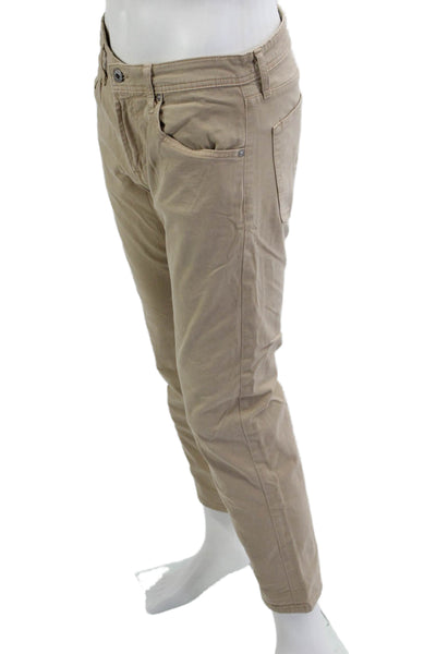 AG Mens Beige Chinos Cotton Stretch Size 33