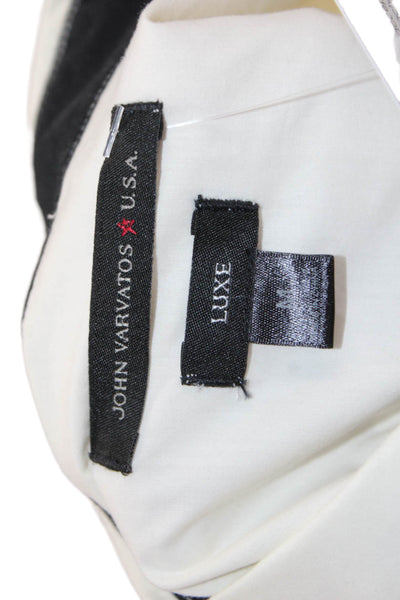 John Varvatos Star USA Men's Short Sleeves Button Down Shirt Cream Size M