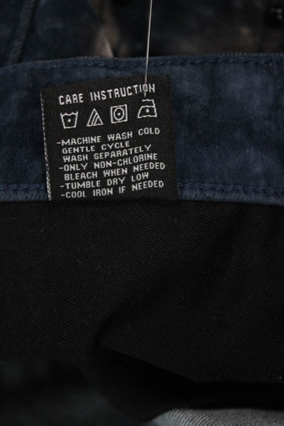 Vicious Jeans Mens Dark Blue Biker Cargo Pants Button Fly Size 36