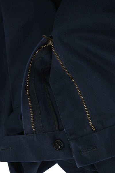 Brooks Brothers Mens Chino Pants Dark Blue 100% Cotton Solid Size 38