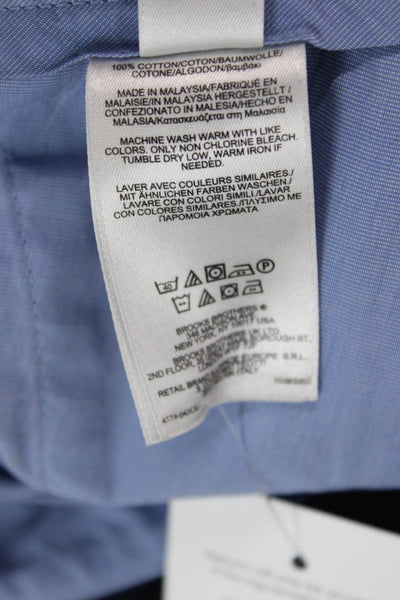 Brooks Brothers Mens Chino Pants Dark Blue 100% Cotton Solid Size 38