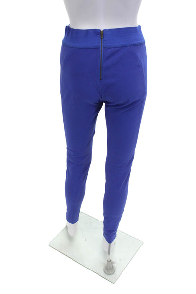 Stella McCartney Women Ankle Cropped Blue Pants Size 40