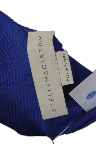 Stella McCartney Women Ankle Cropped Blue Pants Size 40