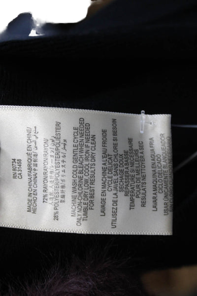 BCBGMAXAZRIA Womens A-Line Skater Skirt Black Rayon Polyester Size XS