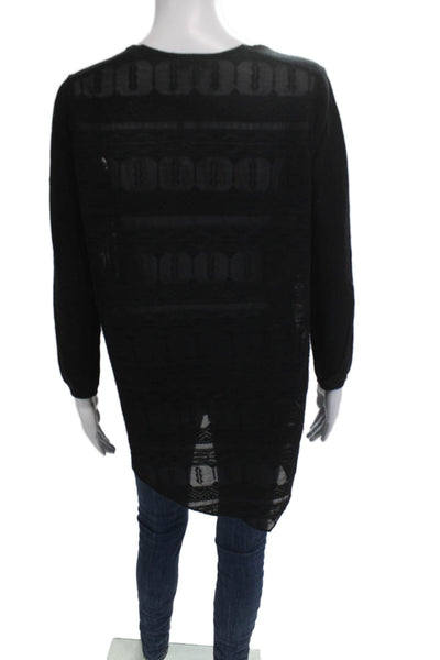 Joie Unisex Pullover Sweater V Neck Black Wool Cashmere Size XS