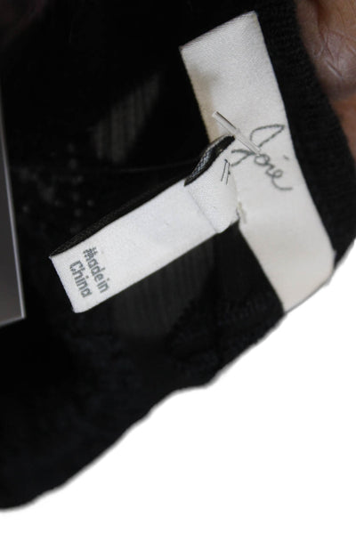 Joie Unisex Pullover Sweater V Neck Black Wool Cashmere Size XS