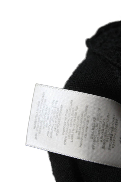 Joie Unisex Pullover Sweater V Neck Black Wool Cashmere Size XS