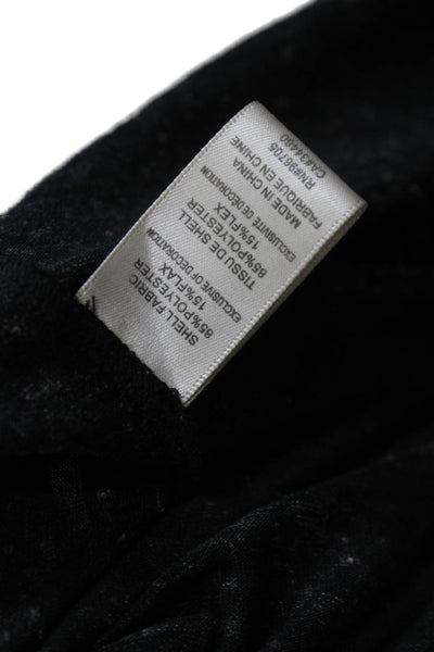 Rebecca Taylor Womens Pullover Sweatshirt Black Long Sleeve Crew Neck Size XS