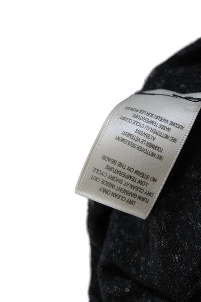 Rebecca Taylor Womens Pullover Sweatshirt Black Long Sleeve Crew Neck Size XS