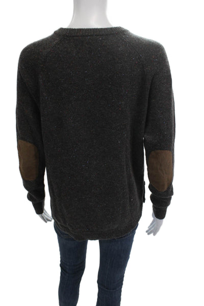 Autumn Cashmere Unisex Dark Gray 100% Cashmere Pullover Sweater Size S