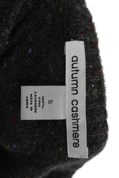 Autumn Cashmere Unisex Dark Gray 100% Cashmere Pullover Sweater Size S