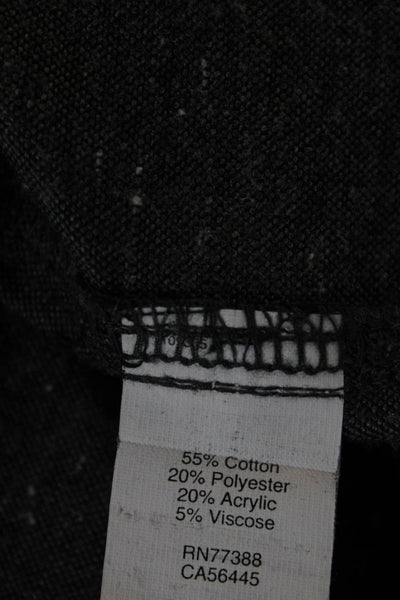 J Crew Mens Button Front Long Sleeve Collared Shirt Gray Cotton Size XS