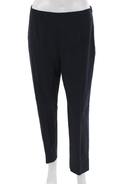 Lavia Womens Dark Blue Dress Pants 96% Virgin Wool Zip Inseam 28 Size 44