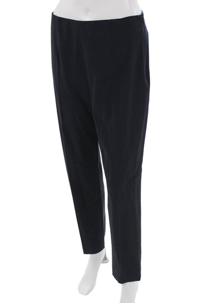 Lavia Womens Dark Blue Dress Pants 96% Virgin Wool Zip Inseam 28 Size 44