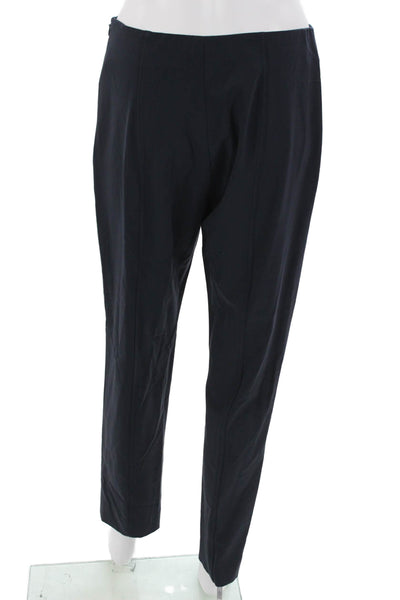 Lavia Womens Dark Blue Dress Pants 96% Virgin Wool Zip Inseam 28 Size 44
