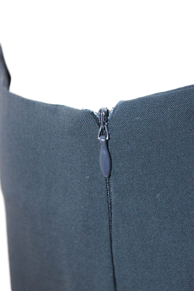 Lavia Womens Dark Blue Dress Pants 96% Virgin Wool Zip Inseam 28 Size 44