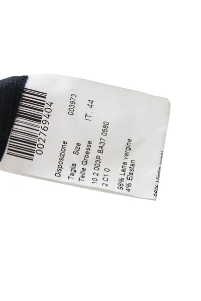 Lavia Womens Dark Blue Dress Pants 96% Virgin Wool Zip Inseam 28 Size 44