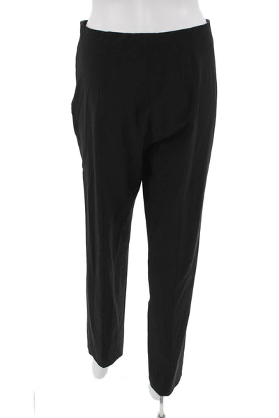 Lavia Women Dress Pants Black Virgin Wool Classic Zip Size 44