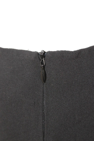 Lavia Women Dress Pants Black Virgin Wool Classic Zip Size 44