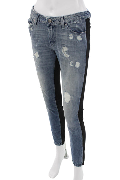 IRO Jeans Womens Skinny Ankle Jeans Black Low Rise Size 25