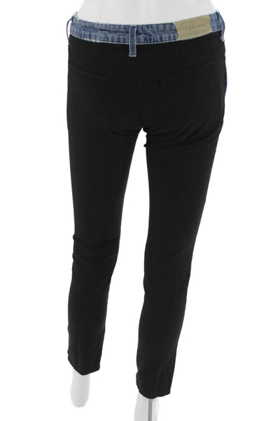 IRO Jeans Womens Skinny Ankle Jeans Black Low Rise Size 25