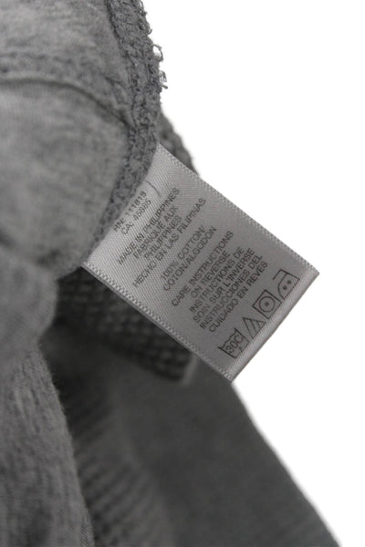 Michael Kors Mens Full Zip Hoodie Gray Cotton Long Sleeve Size M