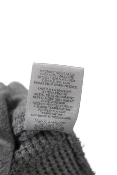 Michael Kors Mens Full Zip Hoodie Gray Cotton Long Sleeve Size M