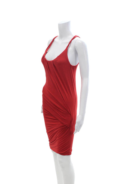 Torn by Ronny Kobo Womens Bodycon Tank Dress Red Sleeveless Size XS