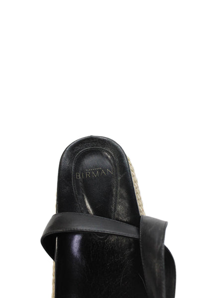 Alexandre Birman Women's Open Toe Ankle Buckle Platform Sandals Black Size 38
