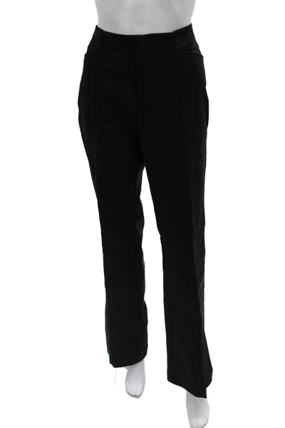 Ecru Unisex Black Dress Pants Zip 58% Cotton 40% Polyamide 2% Spandex Size 12