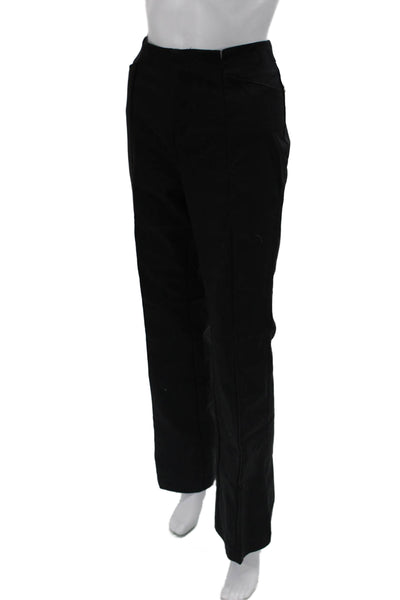 Ecru Unisex Black Dress Pants Zip 58% Cotton 40% Polyamide 2% Spandex Size 12