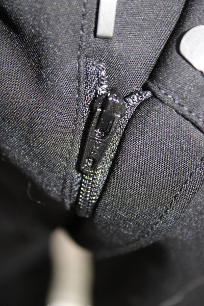Ecru Unisex Black Dress Pants Zip 58% Cotton 40% Polyamide 2% Spandex Size 12
