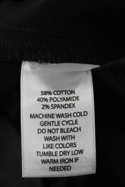 Ecru Unisex Black Dress Pants Zip 58% Cotton 40% Polyamide 2% Spandex Size 12