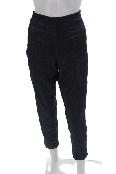 J Brand Womens Cropped Ankle Jeans Dark Blue Mid Rise Zip Size 32