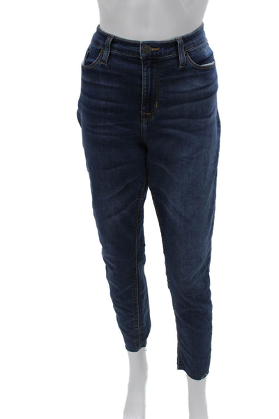 Hudson Womens Mom Tapered Jeans Dark Blue Mid Rise 27in Size 31